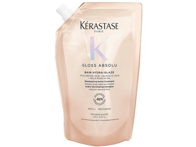 KÉRASTASE Gloss Absolu Bain Hydra-Glaze Refill 500ml - hydratační šampon proti krepatění - náhradní náplň