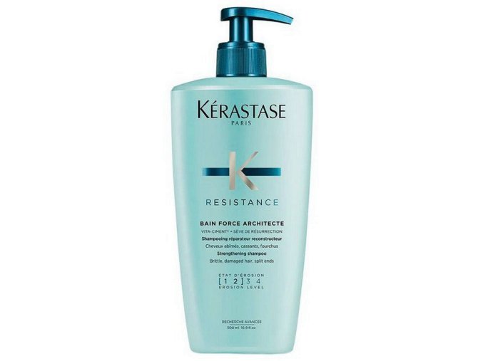 KÉRASTASE Resistance Bain Force Architecte 500ml - šampon pro poškozené lámavé vlasy