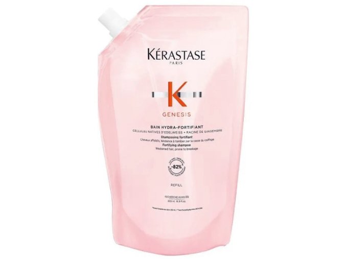 KÉRASTASE Genesis Bain Hydra-Fortifiant Refill 500ml - šampon proti padání pro jemné a mastné vlasy - náhradní náplň
