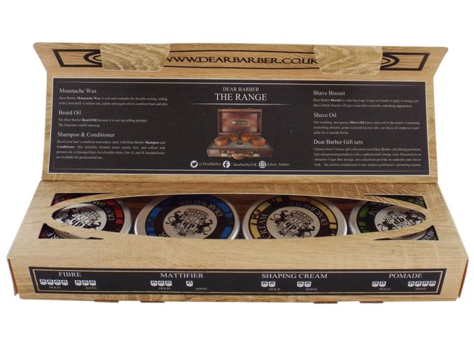 DEAR BARBER Mini styling colection 4 x 20 ml 1