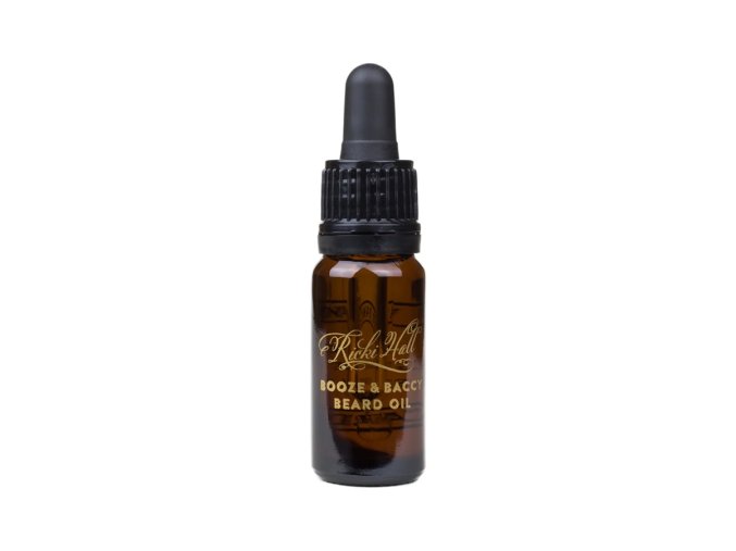 Olej na plnovous CAPTAIN FAWCETT Ricki Hall Booze & Baccy beard oil - cestovní balení 10 ml