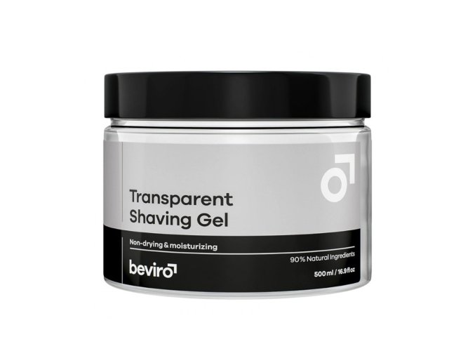 Gel na holení BEVIRO Transparent shaving gel 500 ml