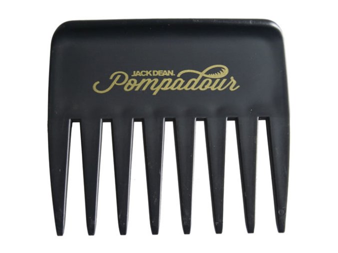Hřeben na vlasy JACK DEAN Pompadour comb - černý