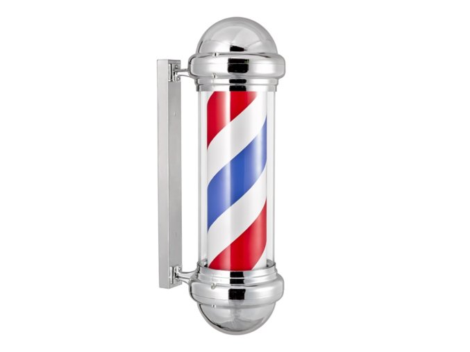 Reklamní holičská tyč Barber Pole Classic
