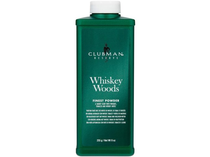 Pánský tělový pudr CLUBMAN Pinaud Whiskey woods powder 255 g