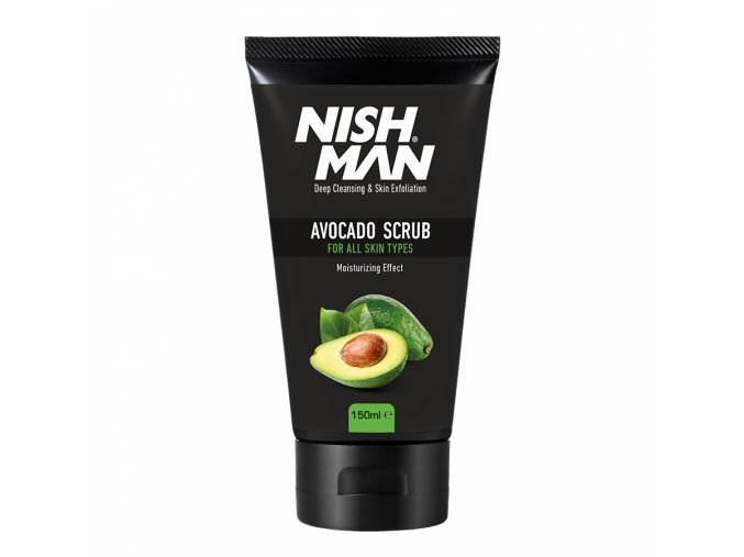 Peeling na obličej s avokádem NISH MAN Avocado scrub 150 ml