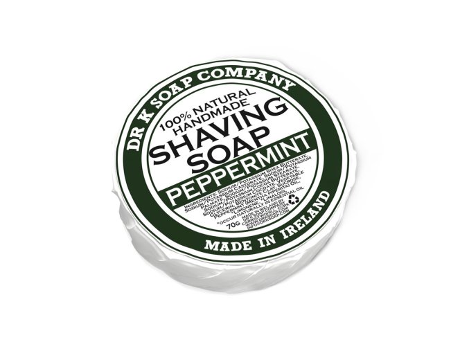 Mýdlo na holení DR K SOAP COMPANY Shaving soap Peppermint 70 g