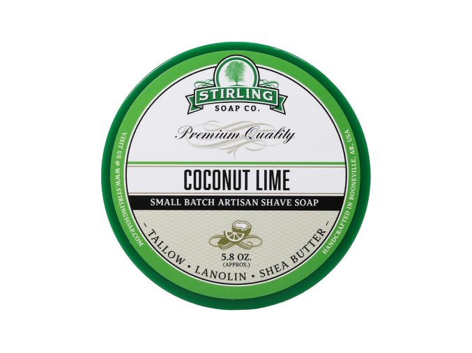 Mýdlo na holení STIRLING Shave soap Coconut lime 170 ml