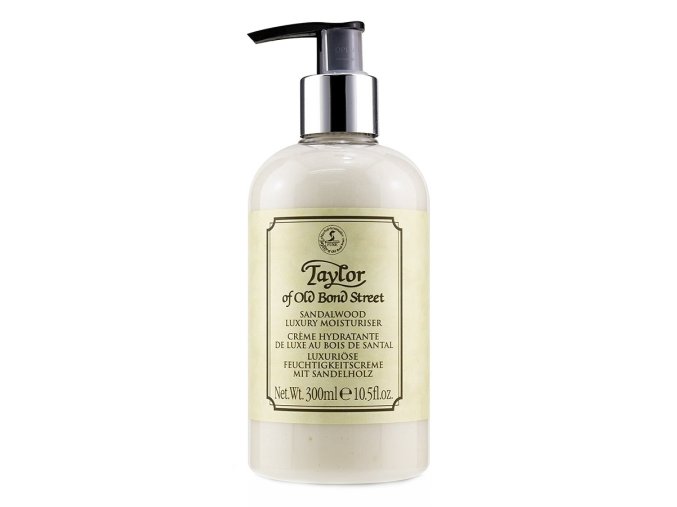 Luxusní hydratační krém TAYLOR OF OLD BOND STREET Luxury moisturiser Sandalwood 300 ml