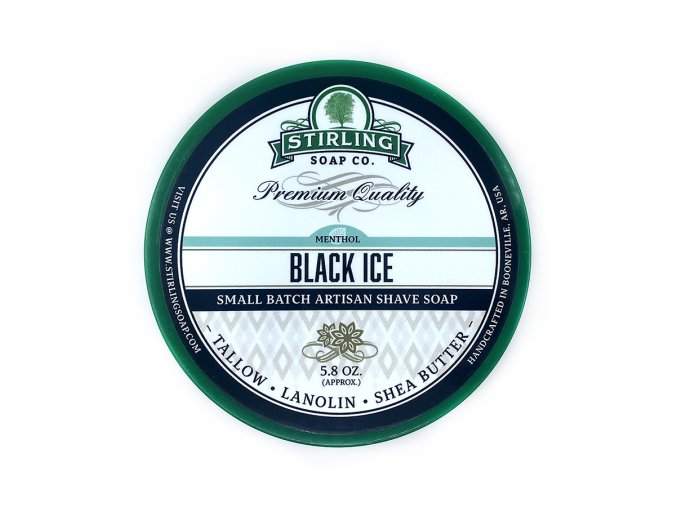 Mýdlo na holení STIRLING Shave soap Black ice 170 ml
