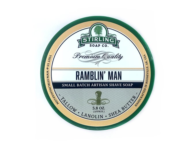 Mýdlo na holení STIRLING Shave soap Ramblin' man 170 ml