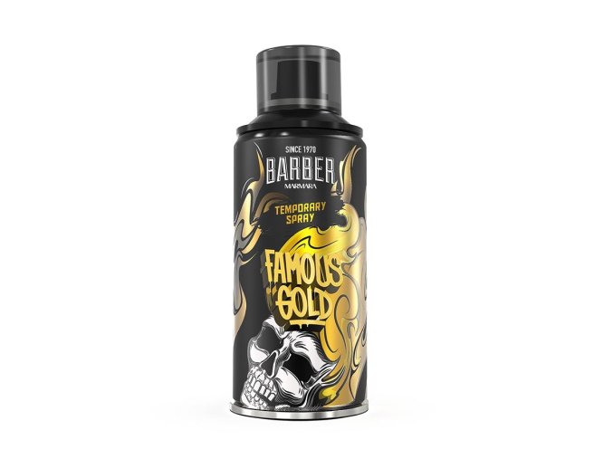 Zlatý sprej na vlasy MARMARA BARBER Temporary spray Famous gold 150 ml