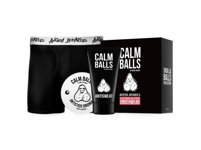 Dárková sada komplexní péče o kule + boxerky ANGRY BEARDS