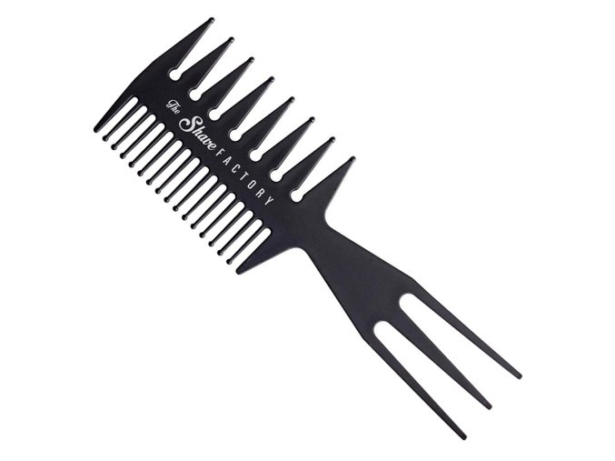 Trojboký hřeben na vlasy THE SHAVE FACTORY Professional comb 034