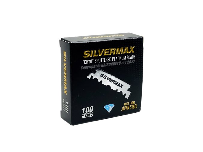 Poloviční žiletky na holení SILVERMAX Single edge 100 ks