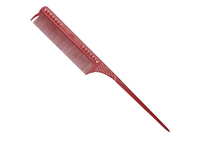Profesionální tupírovací hřeben JRL Fine teeth tail comb J101 - červený