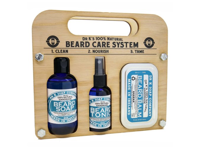 Sada pro péči o vousy DR K SOAP COMPANY Beard care system Fresh lime