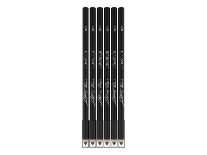 Černá tužka na kreslení do vlasů L3VEL3 Liner pencils Black - 6 ks