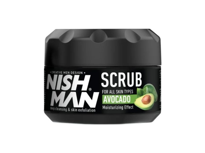 Peeling na obličej s avokádem NISH MAN Avocado facial scrub 300 ml