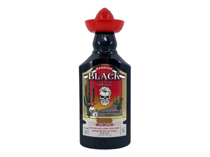 Černá slupovací maska BANDIDO Peeling face mask 250 ml