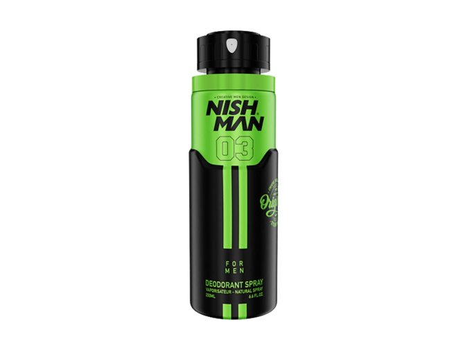 Deodorant ve spreji pro muže NISH MAN 03 Deodorant spray 200 ml