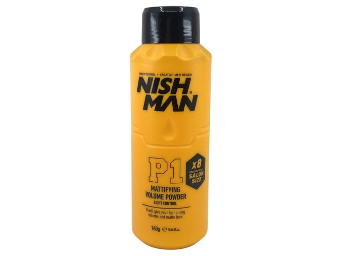 Barber pudr na vlasy NISH MAN Mattifying volume powder Salon size 160 g