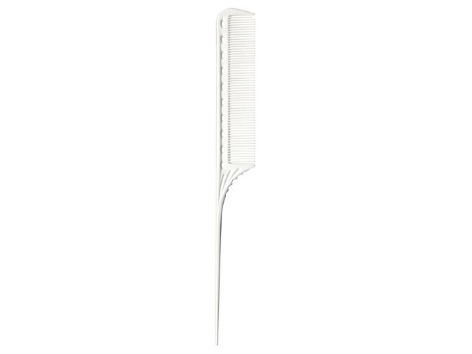 Tupírovací hřeben se špičkou Y.S. PARK Tail comb YS-101 - bílý