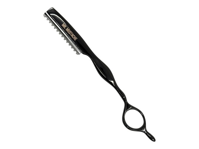 Efilační břitva na seřezávání vlasů MR. MUSTACHE Styling razor Black