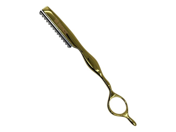 Efilační břitva na seřezávání vlasů MR. MUSTACHE Styling razor Gold