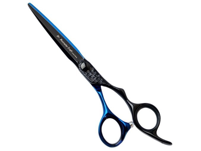 Kadeřnické nůžky MR. MUSTACHE Craft Black Blue