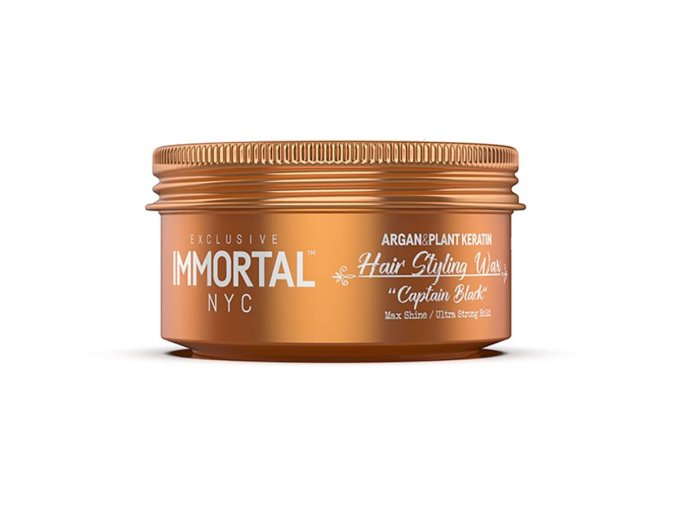 Vosk na vlasy IMMORTAL NYC Captain Black Hair wax Argan & keratin komplex 150 ml