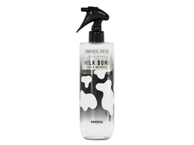 Bezoplachový sprej na vlasy IMMORTAL Infuse Milk bomb Leave in spray 500 ml