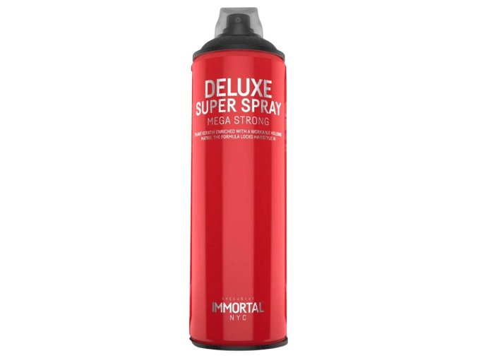 Extra silný lak na vlasy IMMORTAL NYC Deluxe super spray mega strong 500 ml