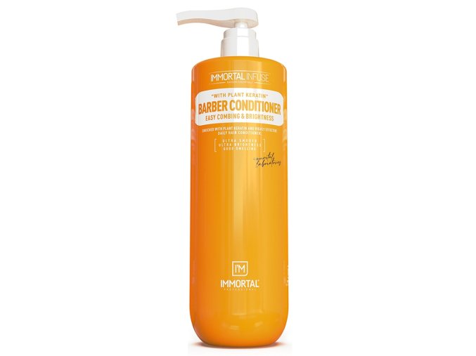Profesionální kondicionér na vlasy s keratinem IMMORTAL Infuse Barber smoother 1000 ml