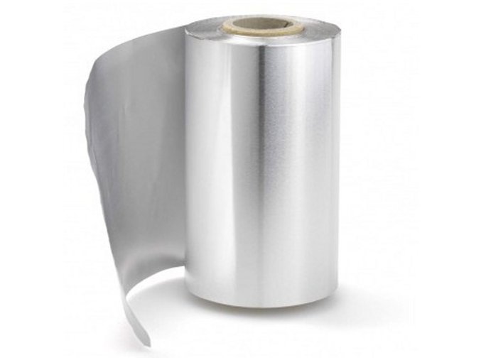 Kadeřnický profi alobal na melír 150m silver střední 9 mikro