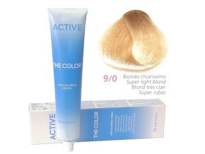 ACTIVE The Color Permanentní krémová barva na vlasy - Nejsvětlejší blond 9-0