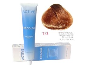 ACTIVE The Color Permanentní krémová barva na vlasy - Zlatá blond 7-3