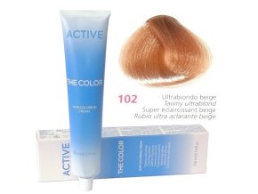 ACTIVE The Color Permanentní krémová barva na vlasy - Ultra blond béžová 102