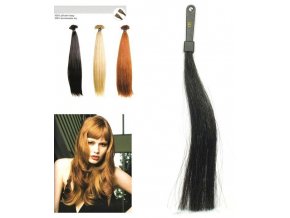 SO.CAP. Rovné vlasy Přírodní odstín 8000L na prodloužení vlasů 50-55cm - černá 1B