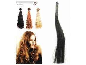 Prodlužování vlasů SO.CAP. Hair Extension - Přírodní odstín 8002M 50-55cm - černá 1B