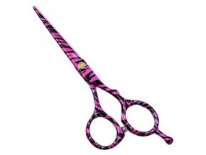 PRO FEEL JAPAN 5255 Pink Black profesionální kadeřnické nůžky na vlasy 5,5'
