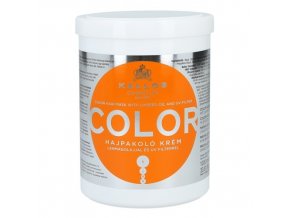 KALLOS KJMN Color Hair Mask 1000ml - maska na barvené a poškozené vlasy