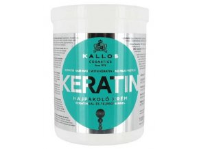 KALLOS KJMN Keratin Hair Mask 1000ml - hydratační keratinová maska na suché vlasy