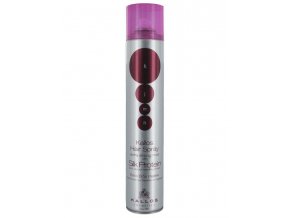 KALLOS KJMN Hair Spray Extra Strong Silk Protein 750ml - velmi silně tužící lak na vlasy