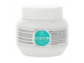 KALLOS KJMN Keratin Hair Mask 275ml - hydratační keratinová maska na suché vlasy