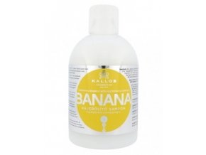 KALLOS KJMN Banana Shampoo 1000ml - šampon na suché vlasy s multivitamíny