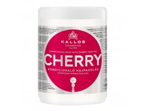 KALLOS KJMN Cherry Hair Mask 1000ml - třešňová hydratační maska na suché vlasy