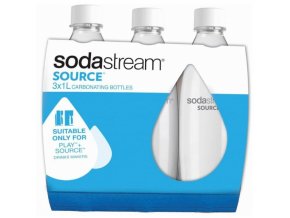 SODASTREAM Source Play Tri-Pack 1l Whitte náhradní plastové láhve na sodu - 3ks