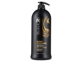 BLACK Argan Treatment Shampoo 1000ml - arganový regenerační šampon na poškozené vlasy