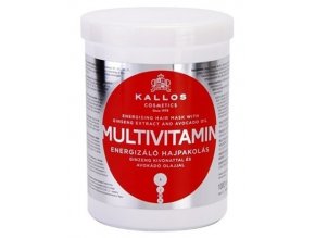 KALLOS KJMN Multivitamin Hair Mask 1000ml - posilující maska na suché vlasy